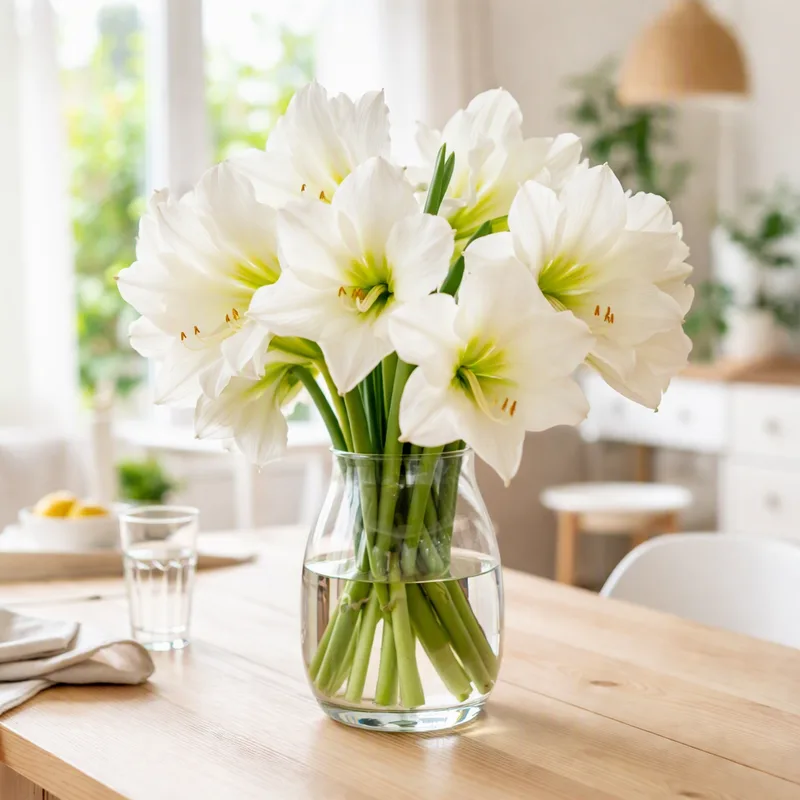 Amaryllis bianca - immagine 2