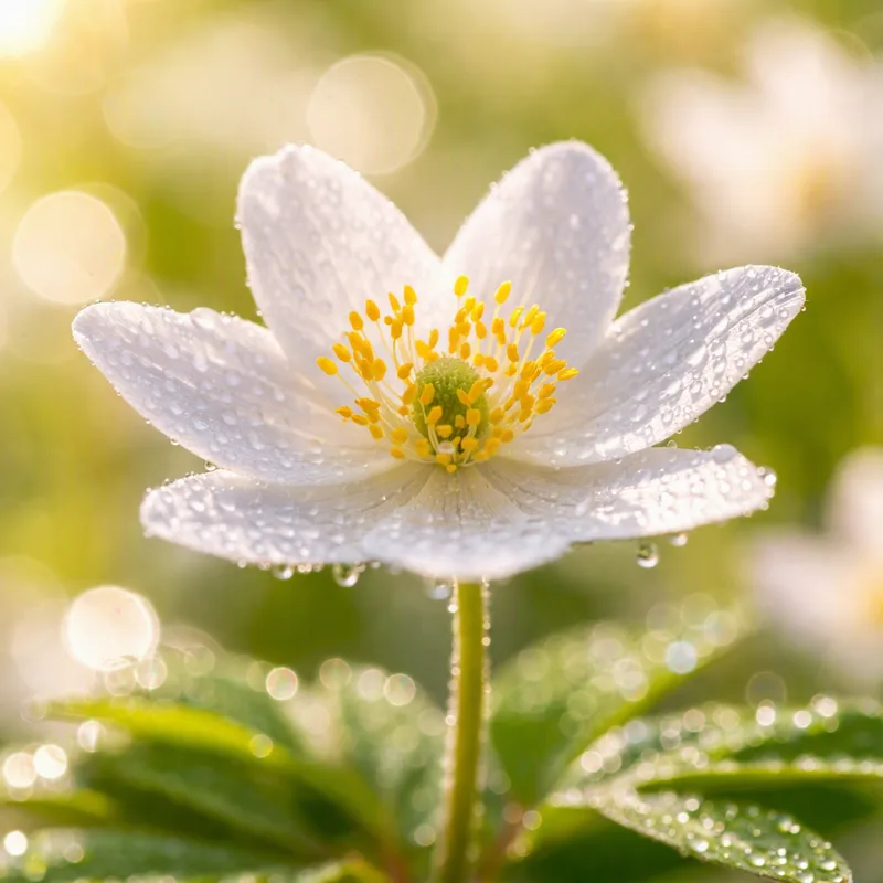 Anemone dei boschi bianco