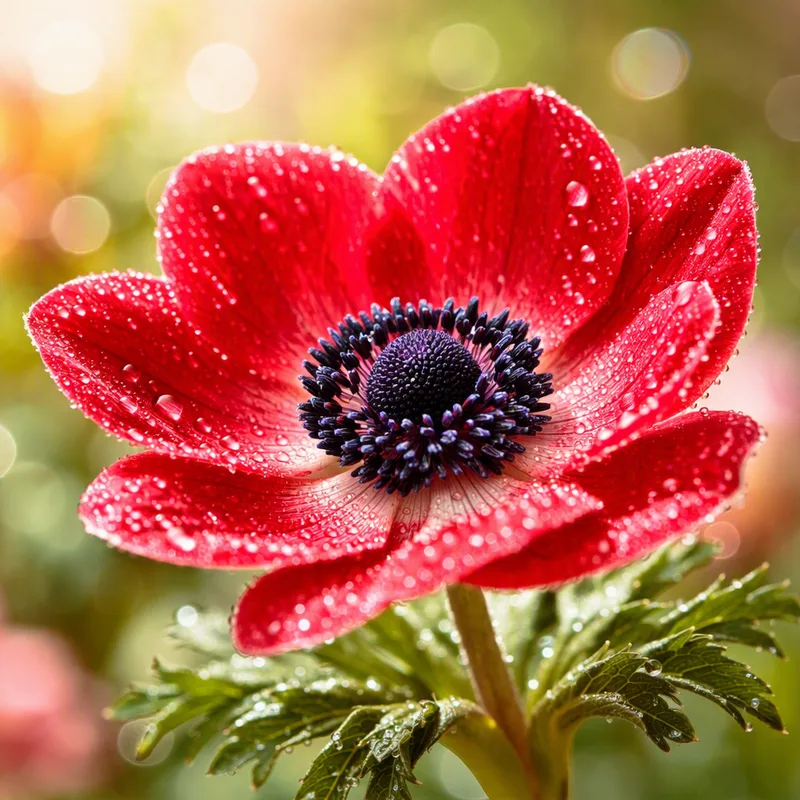 Anemone rosso