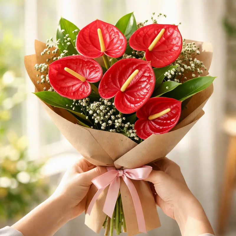 Anthurium bianco classico - immagine 3