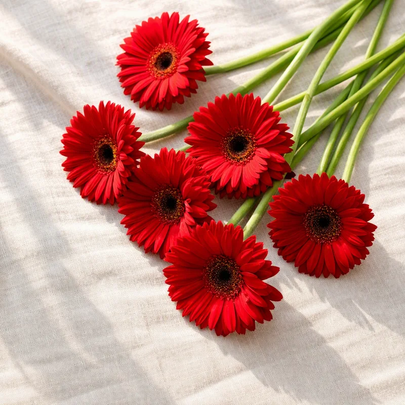 Gerbera rossa - immagine 4
