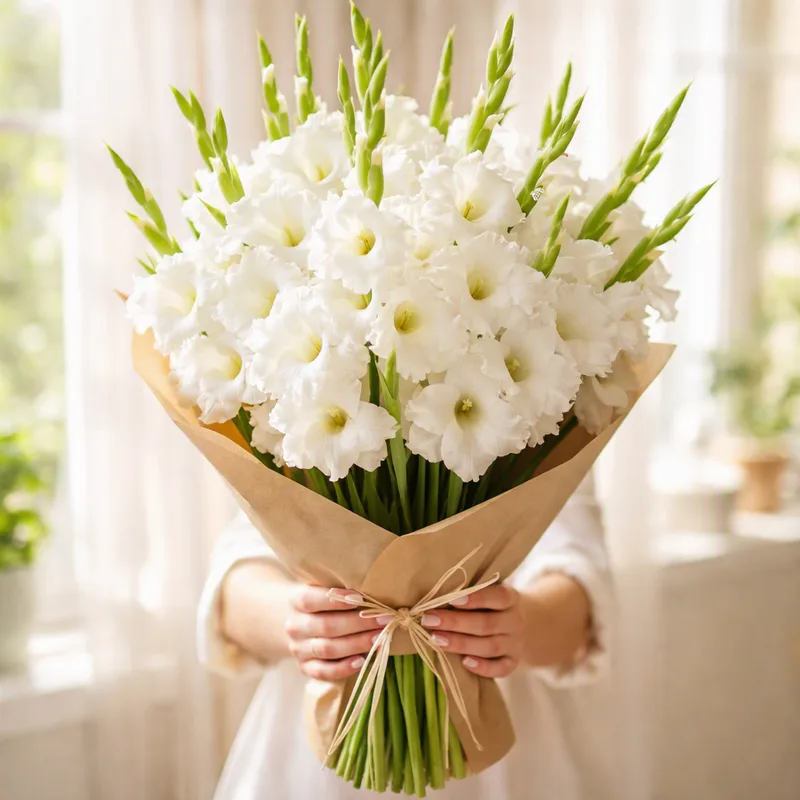 Gladiolo bianco - immagine 3