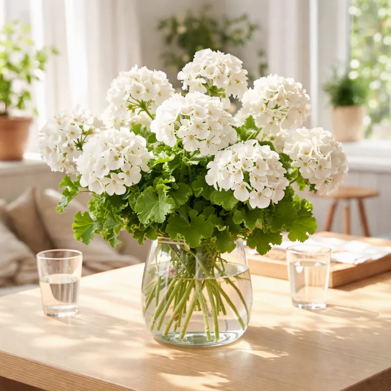 Pelargonio bianco - immagine 2