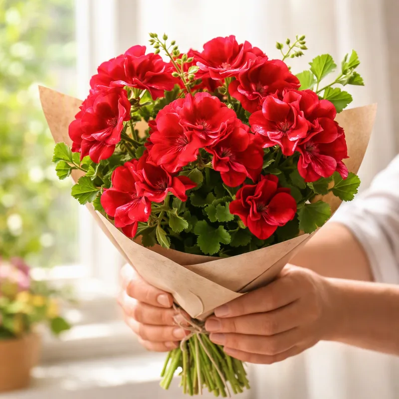 Pelargonio rosso - immagine 3