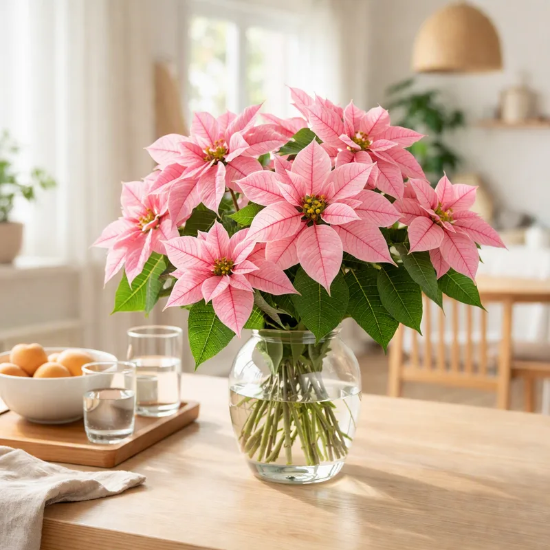 Stella di Natale rosa - immagine 2