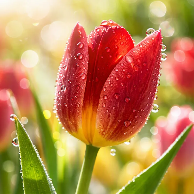 Tulipani rossi amore